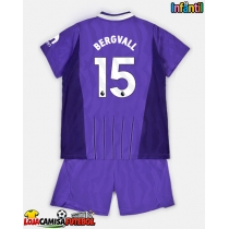 Camisa de Futebol Tottenham Hotspur Lucas Bergvall #15 Equipamento Alternativo Infantil 2026-27 Manga Curta (+ Calças curtas)